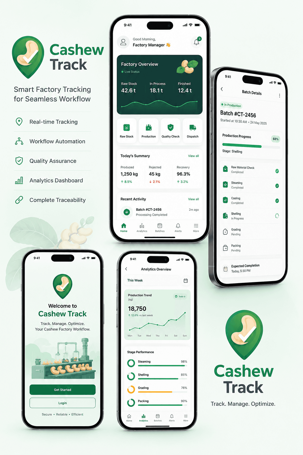 Cashew Track Interface